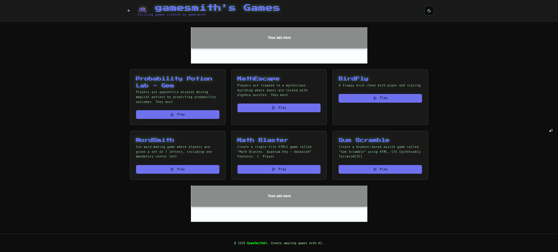 Game Gallery Community